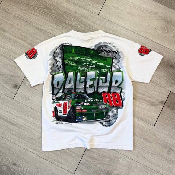 2009 NASCAR Dale Earnhardt Jr. #88 AMP Energy White T-Shirt - Size Youth Medium - Picture 2 of 11